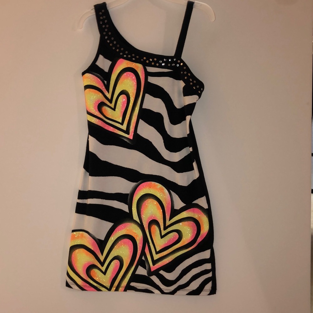 Short dress with hearts